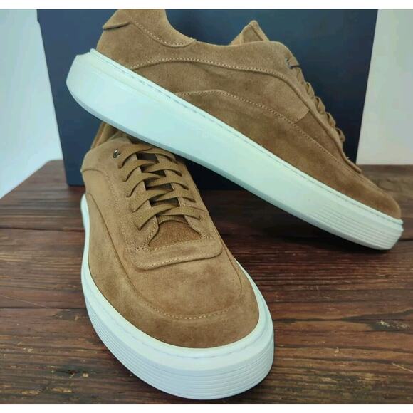 Good Man Brand Modern London Sneakers Snuff Brown Italian Suede Men's Size 9 - Picture 7 of 9